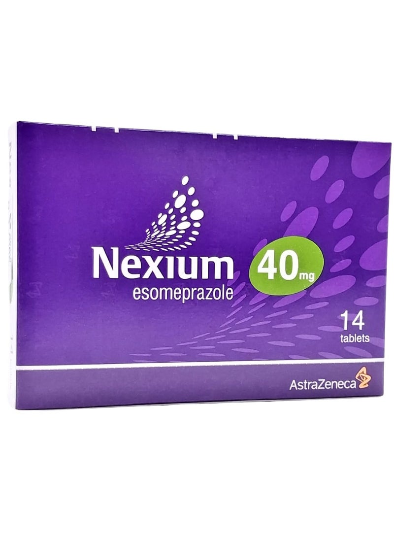 نكسيوم نيكسيوم 40 مجم تاب 14-إيسوميبرازول للتحكم في الحموضة المعوية - Image 1